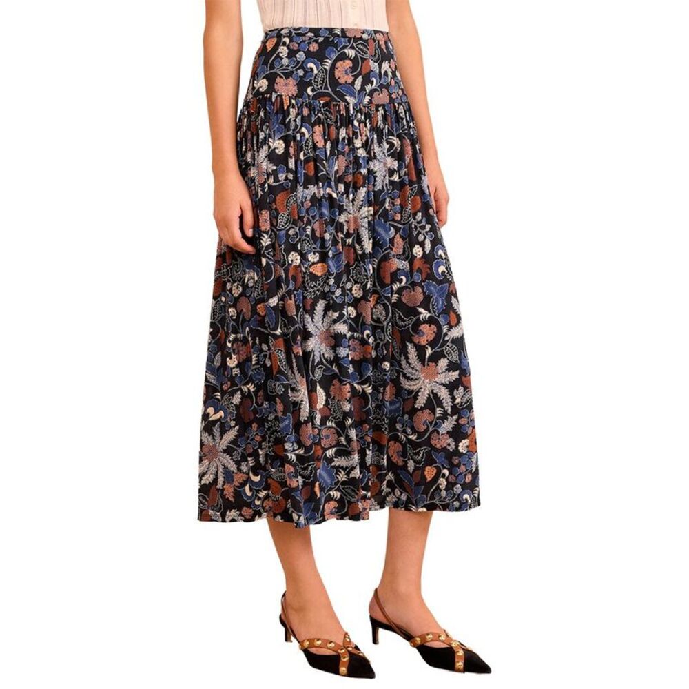 Ulla Johnson Womens  Blanche Pull On Midi Skirt